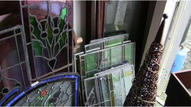 Antique stained glass windows