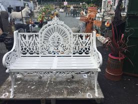 Antique garden bench 