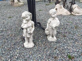 Beautiful garden statues of young children 